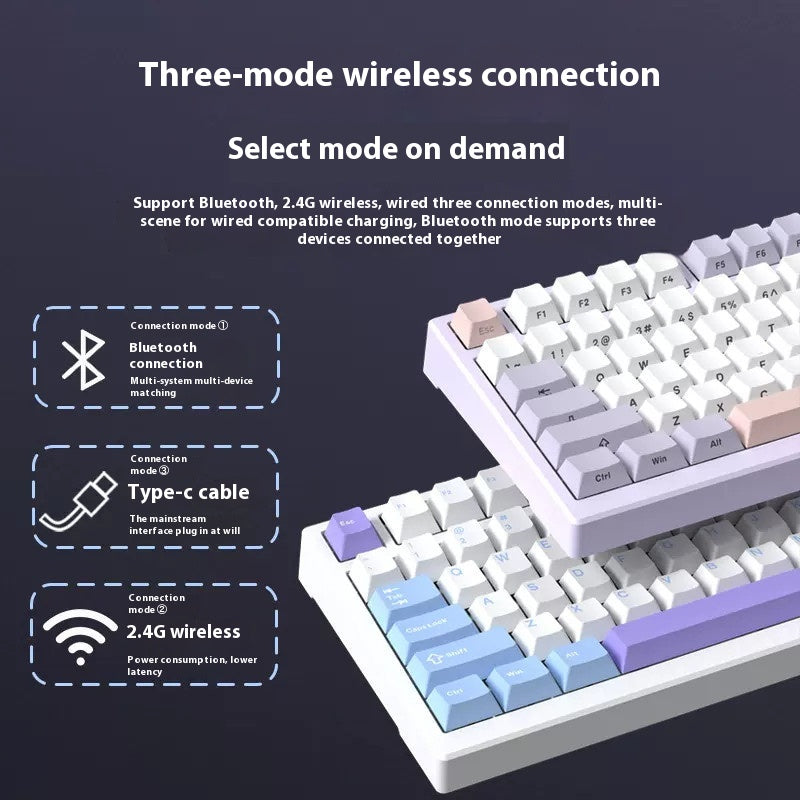 Xinmeng X98ProV2 three-mode RGB wireless mechanical keyboard Bluetooth customized full-key hot-swappable gaming keyboard