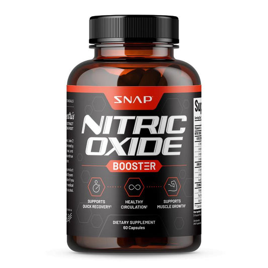 Snap Supplements - Nitric Oxide Booster - Support Healthy Blood Circulation -  Nitric Oxide Supplement for Men and Women - 3rd party tested - 60 count