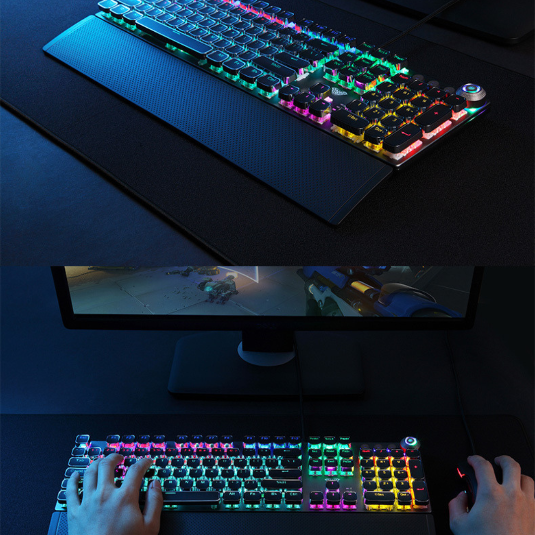 Wolf Spider F2088 True Mechanical Keyboard External Black Axis Blue Axis (Mixed Light) E-sports F2058 Gaming Peripherals