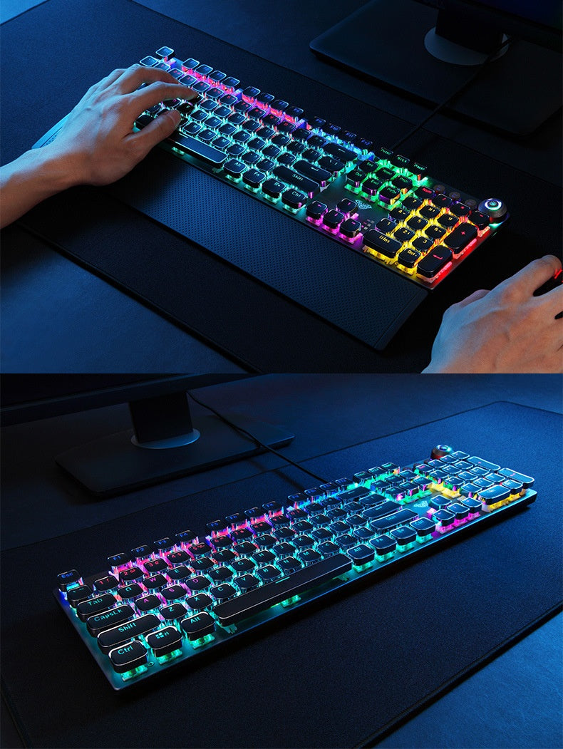 Wolf Spider F2088 True Mechanical Keyboard External Black Axis Blue Axis (Mixed Light) E-sports F2058 Gaming Peripherals