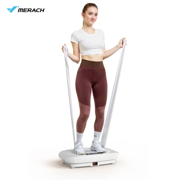 MERACH Vibration Plate Exercise Machine Whole Body Workout Power Vibrate Fitness Platform Vibration Plate Weight Loss & Shaping - Image 4