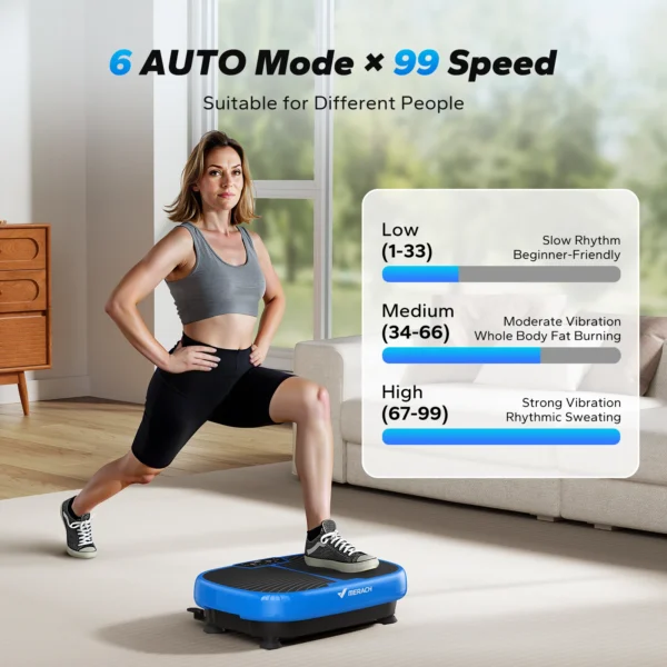 MERACH EMS Vibration Plate Exercise Machine for Lymphatic Drainage Relieve Pain Help Sleep Fat Burning&Weight Loss Exercise Fit - Image 3