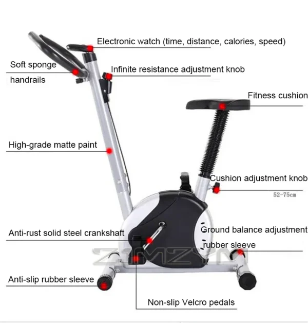 LED Display Bicycle Fitness Exercise Bike Cardio Tools Home Indoor Cycling Trainer Stationary Body Building Fitness Equipment - Image 3