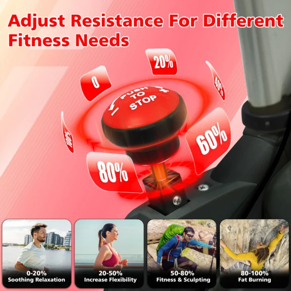Indoor Exercise Bike Cycling Bike with Comfortable Seat Cushion. - Image 3