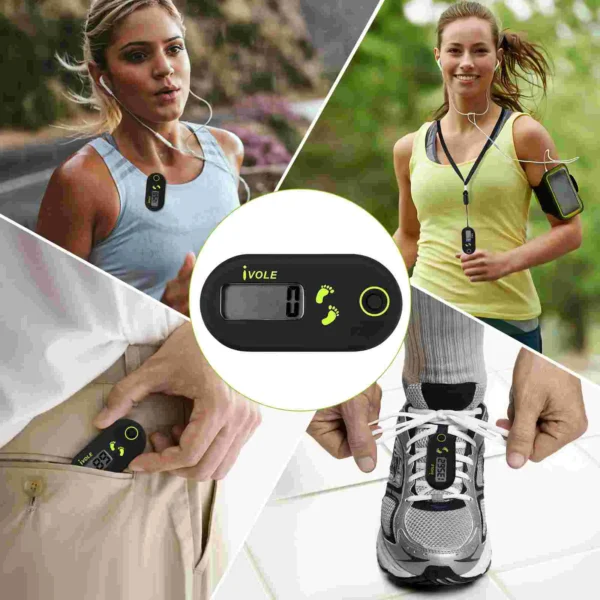 Digital Pedometer 3D Portable Step Counter Sports Supplies Running Single Function Electronic - Image 2