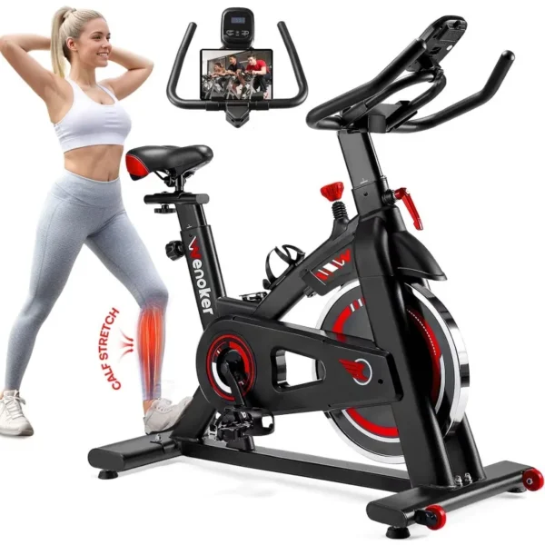 Exercise Bike, WENOKER Indoor Cycling Bike/Stationary Bike for Home, Indoor Bike with Silent Belt Drive, Heavy Flywheel