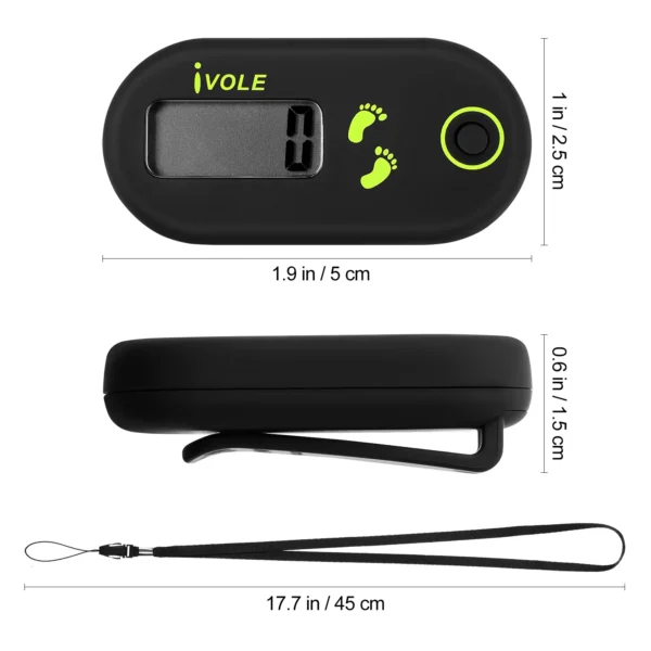 Digital Pedometer 3D Portable Step Counter Sports Supplies Running Single Function Electronic - Image 4