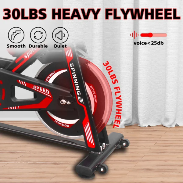Indoor Exercise Bike Cycling Bike with Comfortable Seat Cushion. - Image 5