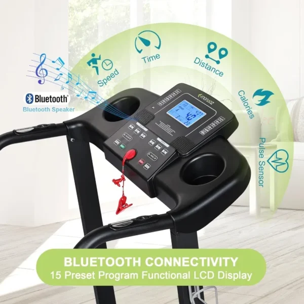 Treadmills for Home, Treadmill with 0-12% Auto Incline, 3.0HP Folding Electric Treadmil, - Image 2