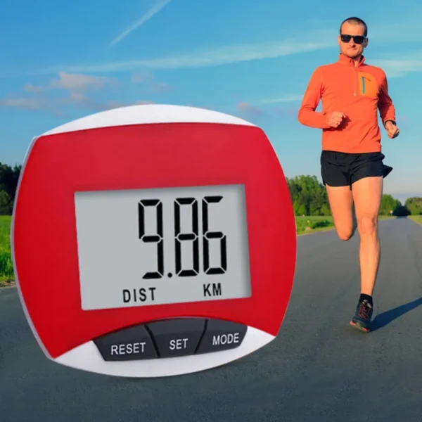 Digital Walking Pedometer Built-in Clip Movement Calories Counter LCD Display Multi-Function for Men Women Kids Adults Seniors - Image 3