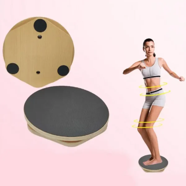 Twist Board For Exercise Balance Twist Board Wood Core Waist Twister Body Toning Abdominal Sculptor Portable Twisting Disc For - Image 3