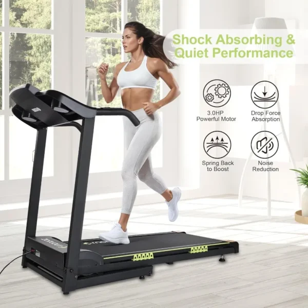 Treadmills for Home, Treadmill with 0-12% Auto Incline, 3.0HP Folding Electric Treadmil, - Image 5