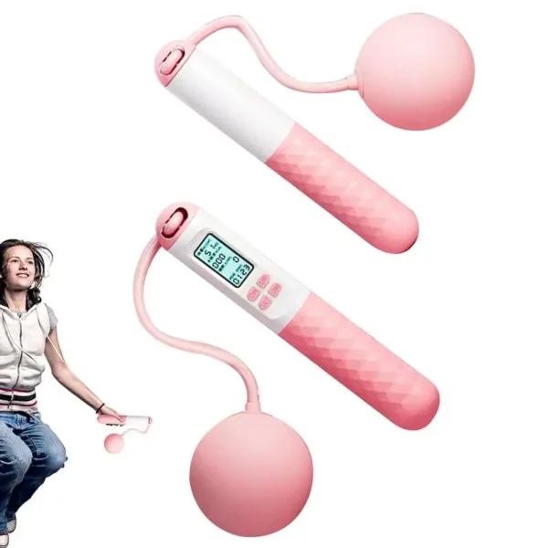 1Pair Ropeless Jump Rope Smart Cordless Counting Skipping Rope Anti-Slip Adjustable Weighted Cordless Jump Ropes - Image 2